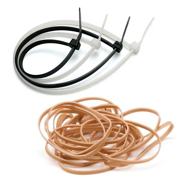 Cable Ties & Rubber Bands