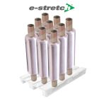 400mmx600m 6mu, Hand Film E-Stretch Ext Core Clear, Bulk Stacked, 30% Recycled