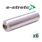 400mm x 600m 8mu E-Stretch Hand Film Clear Pallet Wrap 30% Recycled