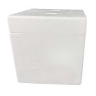 207x207x220mm Polystyrene Box & Lid Moulded