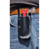 Leather Pouch and Retractable Knife 