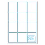 64x72mm Laser Labels 12 To View S/E Premium