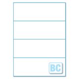 210x74.25mm Laser Labels 4 To View B/C Premium