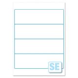 200x60mm Laser Labels 4 To View S/E Premium