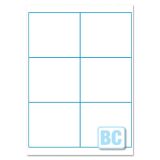 105x99mm Laser Labels 6 To View B/C Premium