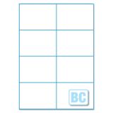 105x74mm Laser Labels 8 To View  B/C Standard