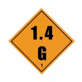 1.4G Labels 100x100mm Vinyl 