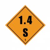 1.4S 100x100mm Vinyl Label 