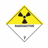 Radioactive 7 Labels 100x100mm 