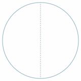 25mm Dia Circle Clear Perforated Seal 