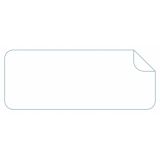 74x30mm Rectangle Clear Removable Seal Removable Adhesive