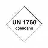 UN 1760 Corrosive Labels 100x100mm 