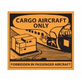Cargo Aircraft Only Label 125x110