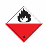 Spontaneously Combustible Labels (Symbol only) 100x100mm Vinyl