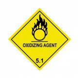 Oxidizing Agent 5.1 Labels 100x100mm Vinyl 