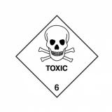 Label Toxic 6 100x100mm Vinyl 