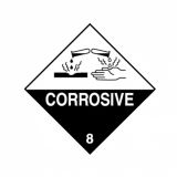 100x100mm Corrosive 8 Label 