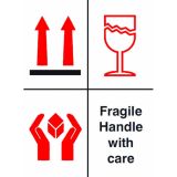 Fragile Handle With Care 108mm x 79mm 