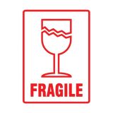 Fragile Label 108x79mm Parcel Labels