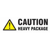 Caution Heavy Package 148x50mm Labels 