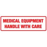 Medical Equip Handle With Care Label 148x50mm