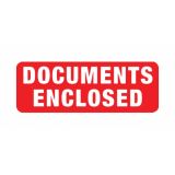 Documents Enclosed 89x32mm Labels 