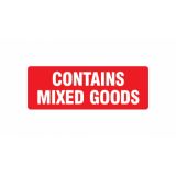 Contains Mixed Goods 89x32 Parcel Labels 