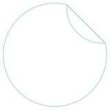 Round Circle Clear Removable Seals Labels