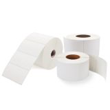 38x25.4mm Plain Thermal Transfer Labels 44mm Core - Permanent adhesive