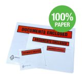 Paper Document Enclosed Wallets - Printed