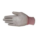 Knitted PU Nylon Gloves - Grey