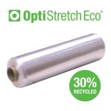 400mm x 300m 23mu Clear Pallet Wrap OptiStretch Eco Std Core 30% Recycled