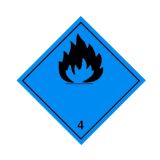 Dangerous When Wet Labels (Symbol only) 100x100mm Vinyl