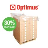 900/1800x1600mm Optimus Top Sheets Clear 30% Recycled 16mu 500 per roll