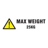 Max Weight Labels 148x50mm