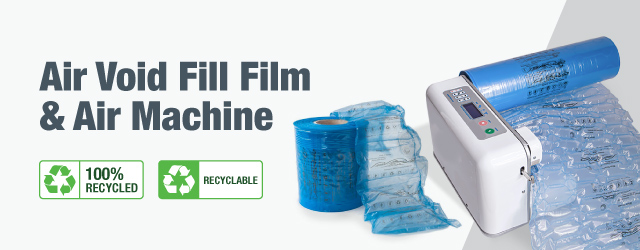 Recycled and Recyclable Air Pillow and Cushion Void Fill