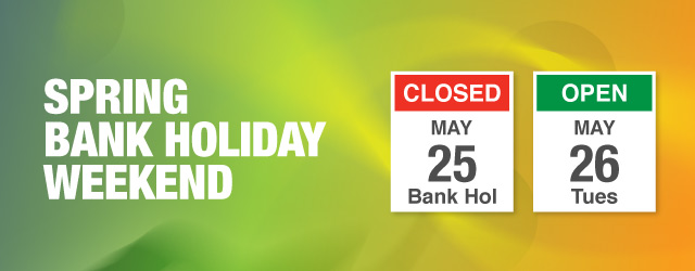 Plan Ahead: Spring Bank Holiday