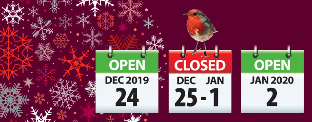 Christmas opening times 