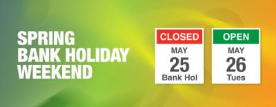 Plan Ahead: Spring Bank Holiday