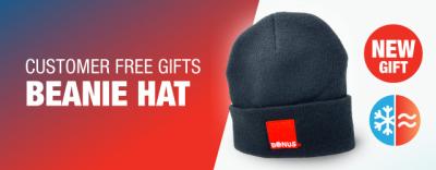 Stay warm with the new beanie hat customer gift option