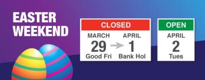 Plan your orders ahead of Easter weekend