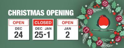 Christmas Opening Dates and Deliveries