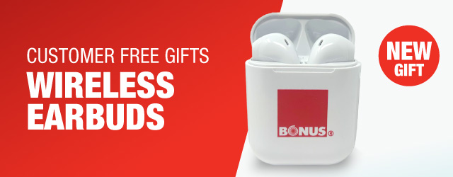 New wireless earbuds customer gift option