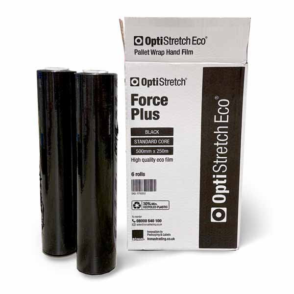 Hand pallet wrap black