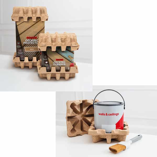 Packaging pulp fibre paper