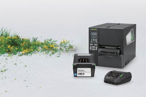 Linerless label printing