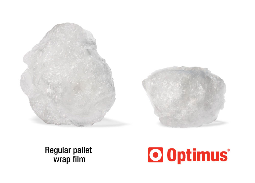 use less plastic pallet wrap