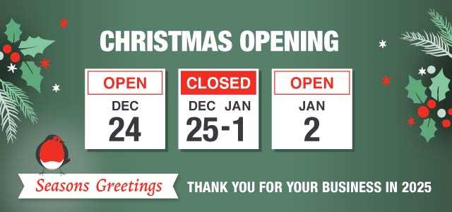 Christmas closing dates
