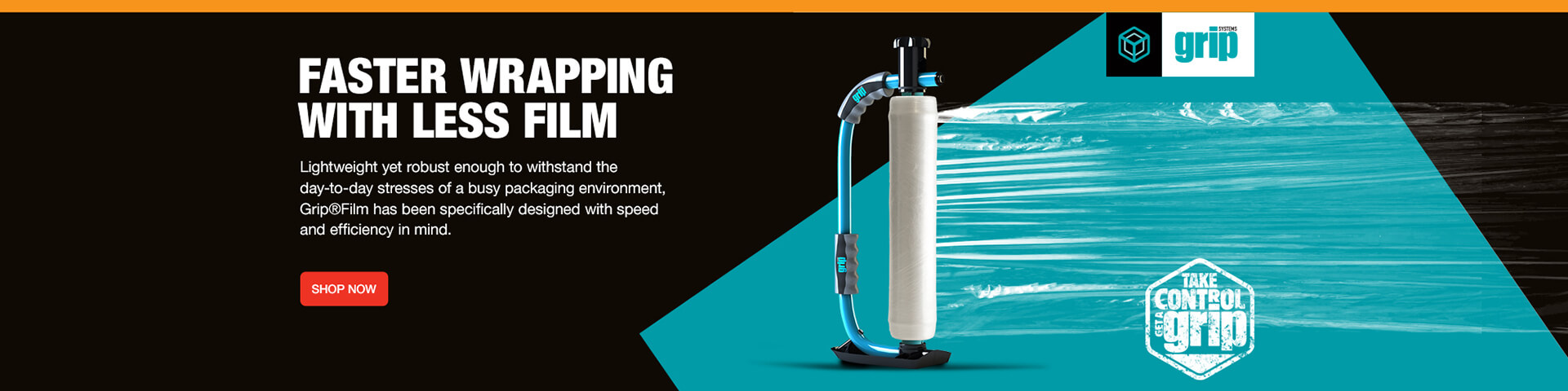 GripFilm pallet wrap for faster pallet wrapping with less film